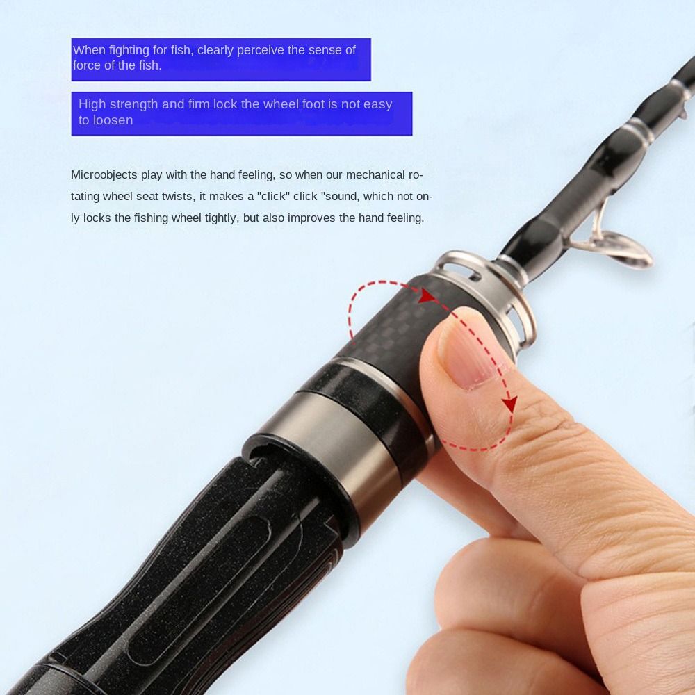 1.5m-1.8m Fishing Pole Rod Set - Spincast Reel 评论和价格