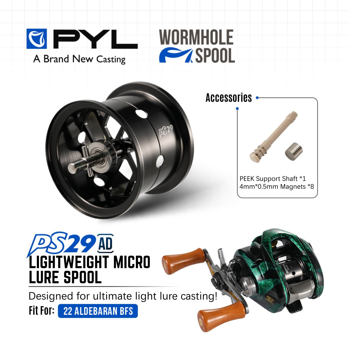 PYL PS29 AD Modified Spool for - Reel Spare Spool 评论和价格