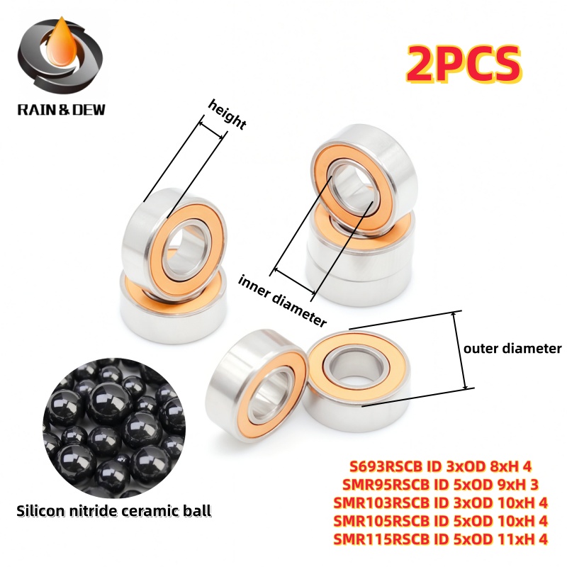 2PCS Miniature Ball Bearing 3x - Conventional Reel 评论和价格